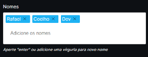 Input Em Tags